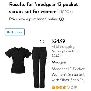 Women’s size small scrub set